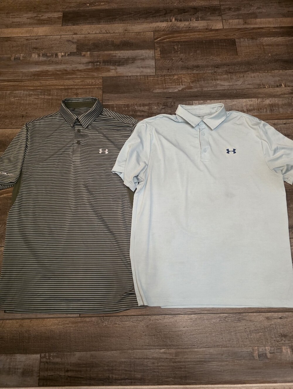 Two (2) Mens Under Armour Polos (M)